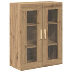 HKH Aparador Alto de Madera Procesada con 3 Puertas - Roble Artesanal