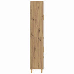 HKH Aparador Alto de Madera Procesada con 3 Puertas - Roble Artesanal