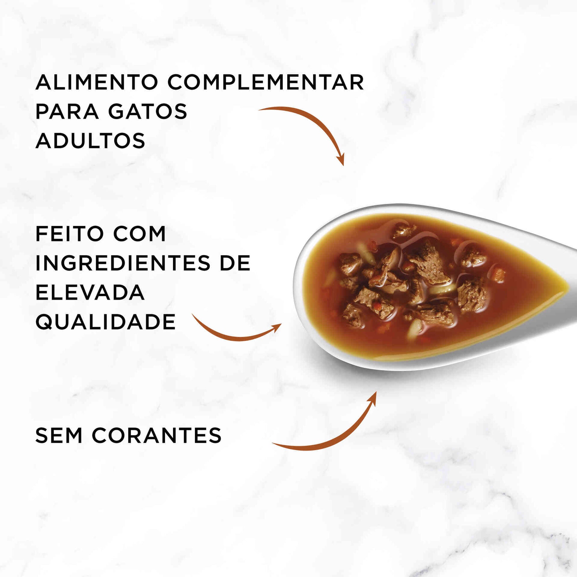Purina Gourmet Soup Royale Snack Líquido Gato Salmão, Bacalhau e Solha 45 g 6x45 g