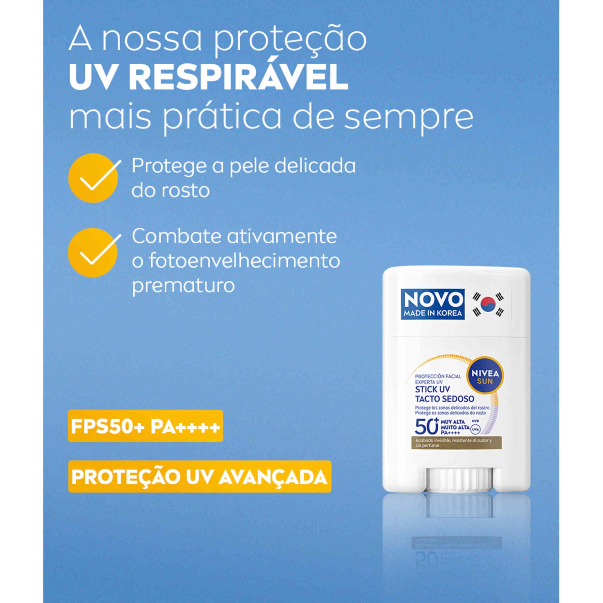 Nivea Sun Stick UV Rosto Especialista FP50+ 15 g