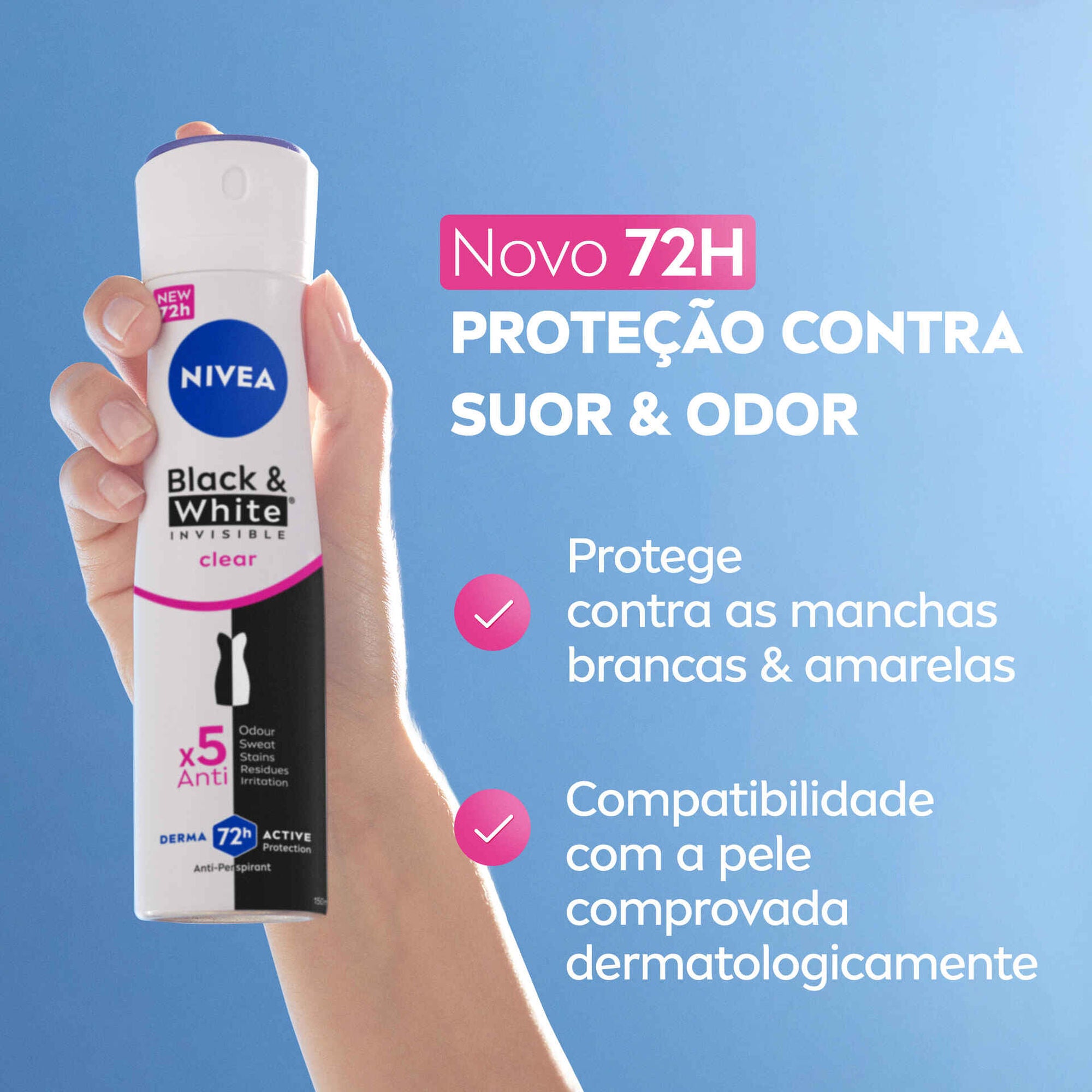 Nivea Black & White Invisible Original Spray 250 ml