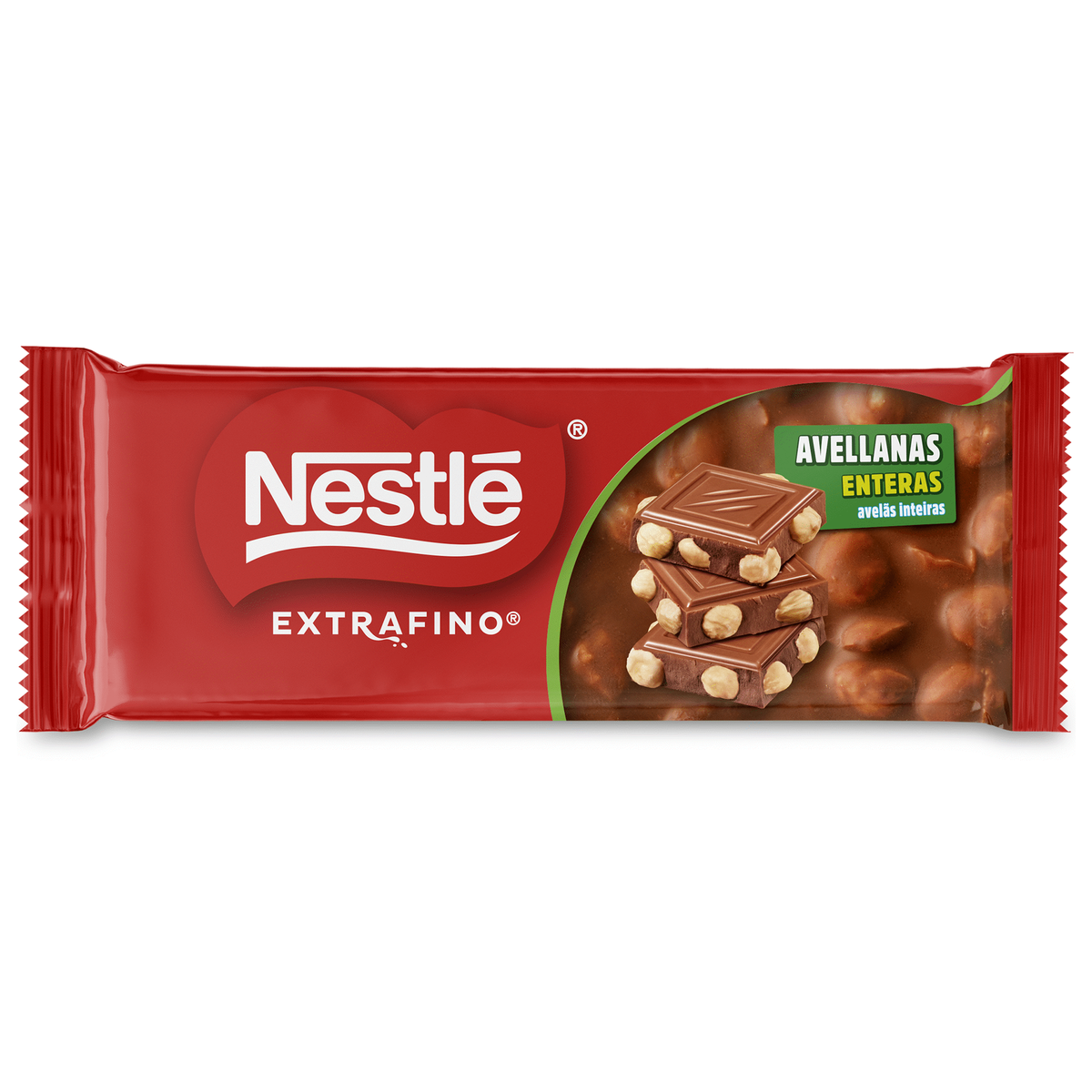 Nestlé Extrafino Chocolate de Leite Avelãs Inteiras 100 g