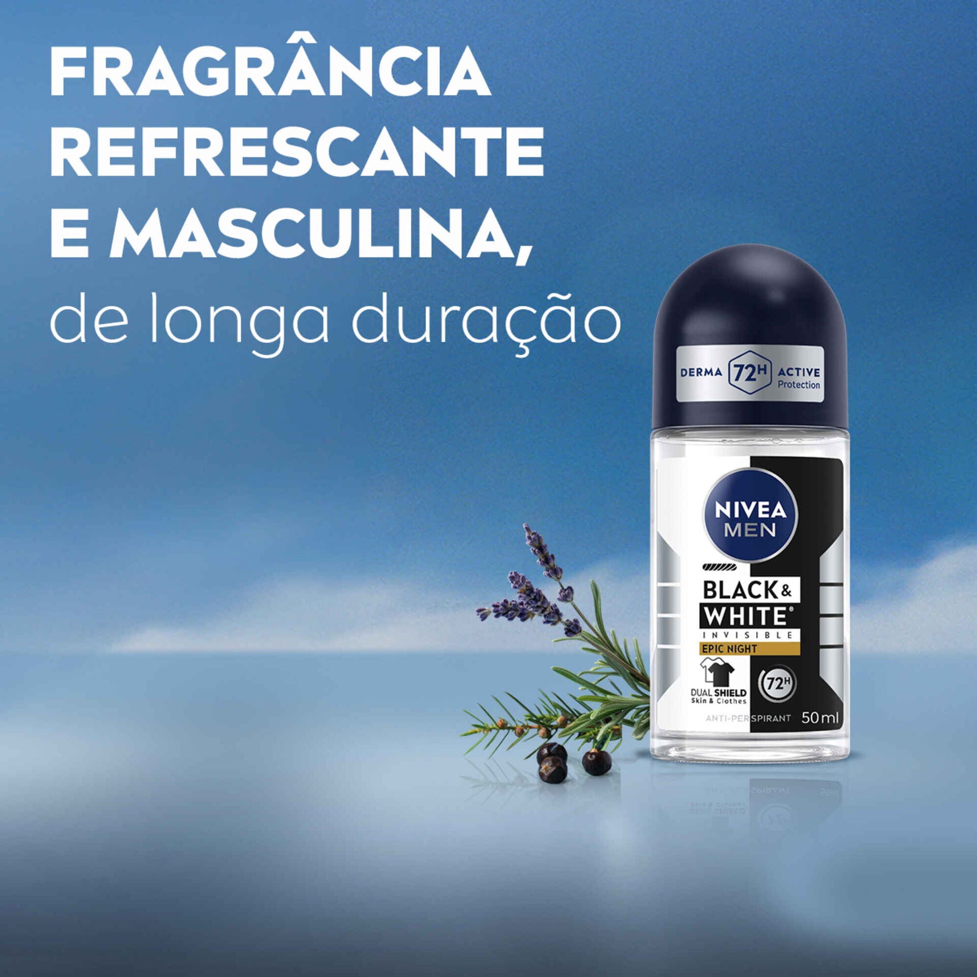 Nivea Men Black & White Epic Night Roll-On 50 ml