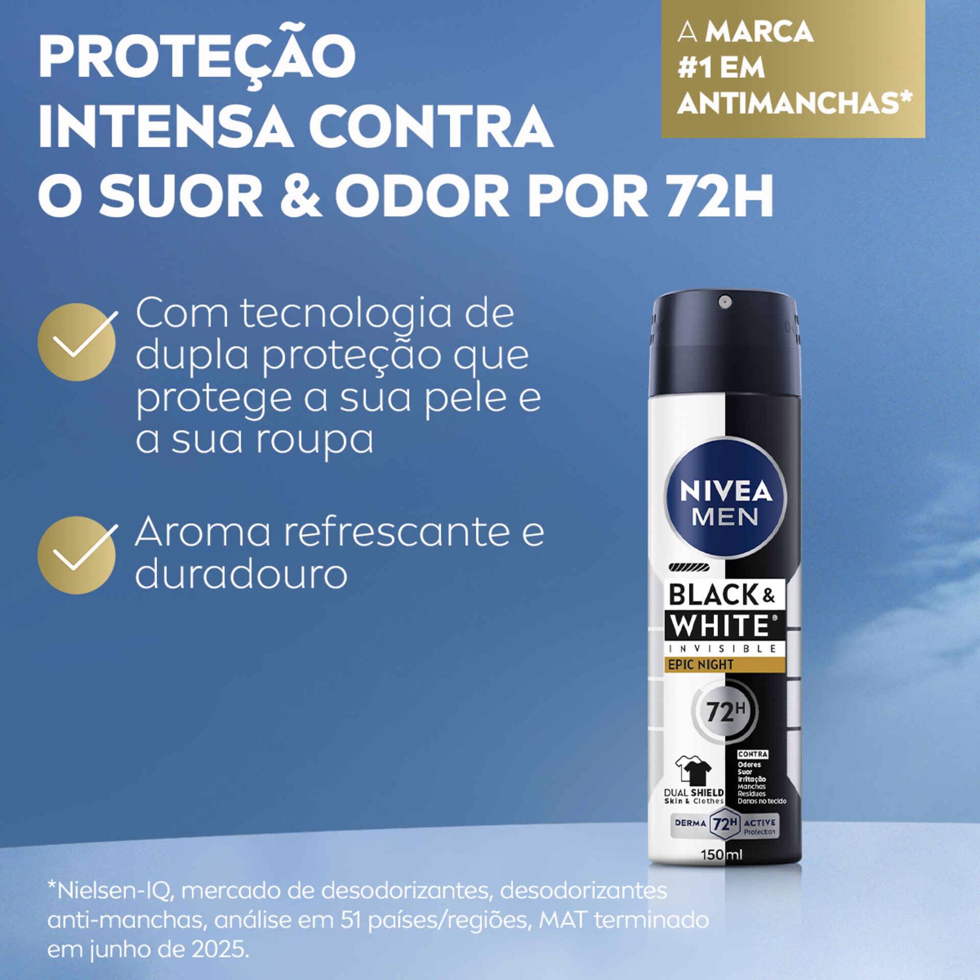 Nivea Men Black & White Epic Night Spray 150 ml