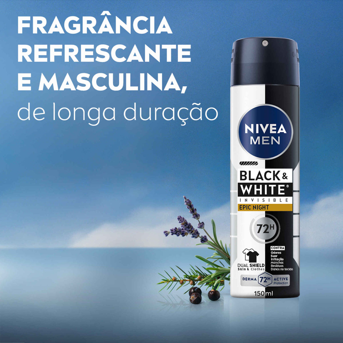 Nivea Men Black & White Epic Night Spray 150 ml