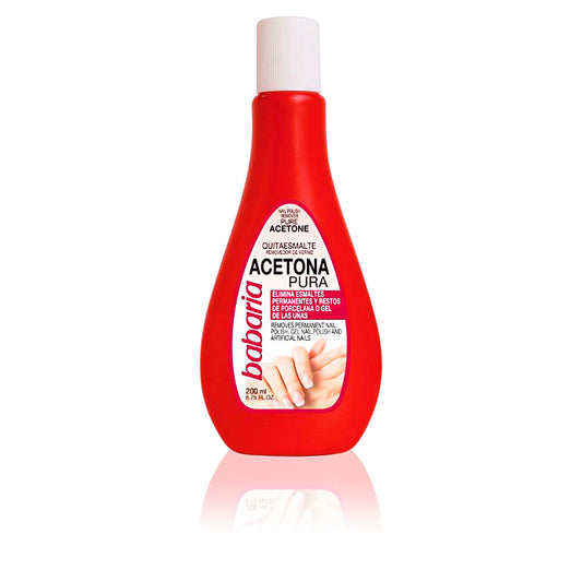 Babaria Acetona pura esmaltes y geles permanentes 200 ml
