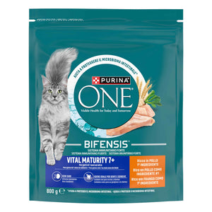 Purina One Vital Maturity Ração Gato Sénior Frango 800 g