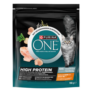 Purina One Ração Gato Adulto High Protein Frango 900 g