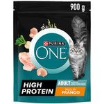 Purina One Ração Gato Adulto High Protein Frango 900 g