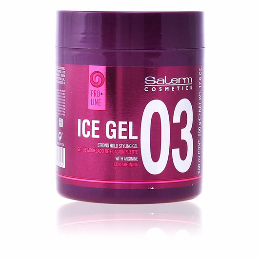 Salerm Modelador de gel ice gel de fixação forte 500 ml