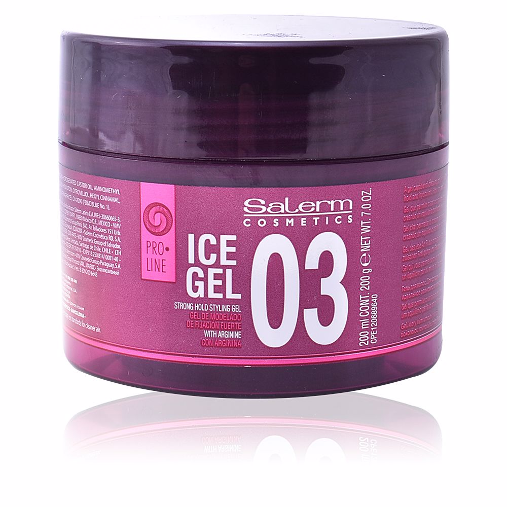 Salerm Gel gelo 03 modelador de gel de fixação forte 200 ml