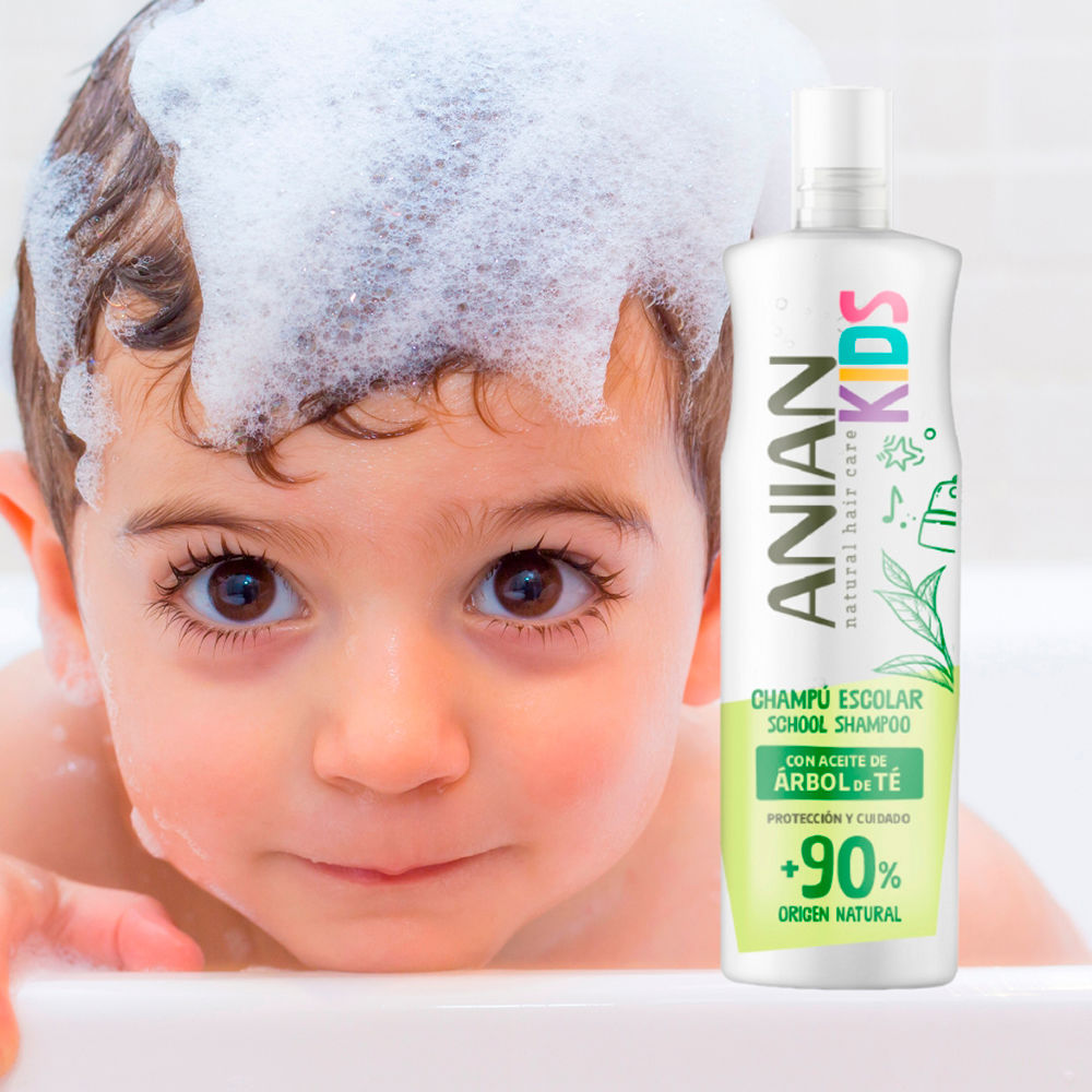 Anian Shampoo escolar com óleo de chá de árvore 400 ml