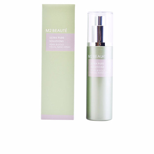 M2 Beauté Soluções ultra puro pérola e ouro facial spray nano 75 ml