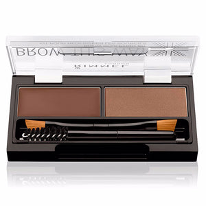 Rimmel London Kit brow this way de escultura de sobrancelha #002 - marrom claro