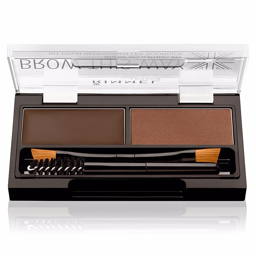 Rimmel London Kit brow this way de escultura de sobrancelha #003 - marrom escuro