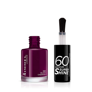 Rimmel London 60 seconds super shine esmalte #345-cerejas pretas 8 ml