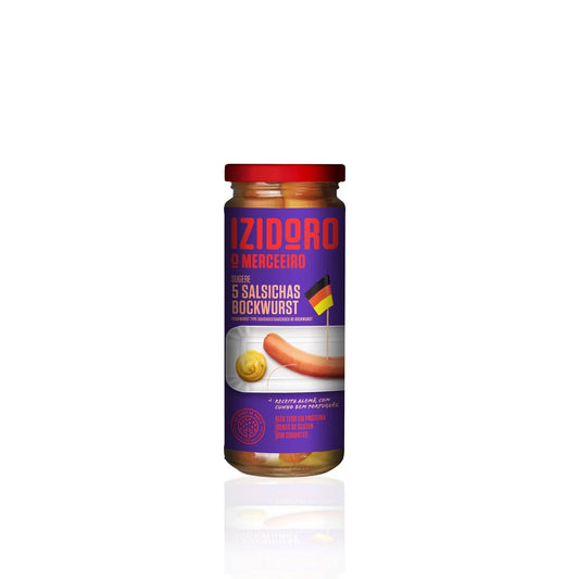 Izidoro Salsichas Bockwurst 5 un Frasco 245 gr