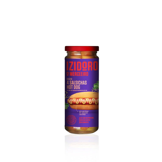 Izidoro Salsichas Hot Dog 4 un Frasco 250 gr