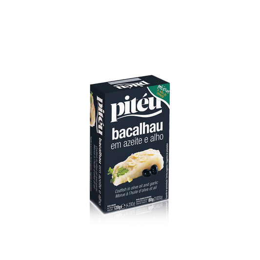 Pitéu Bacalhau em Azeite com Alho 120 gr