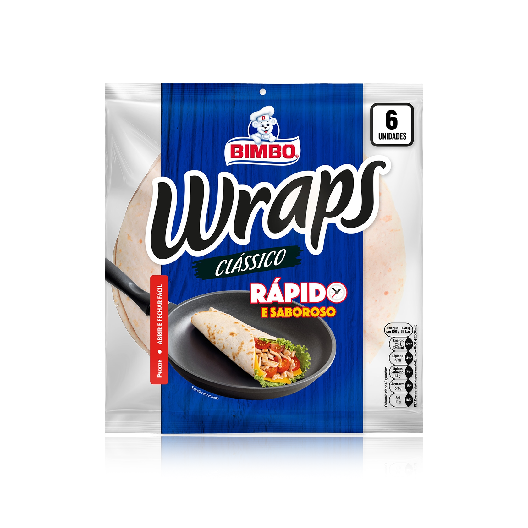 Bimbo Classic Wraps 6 unidades 240 gr