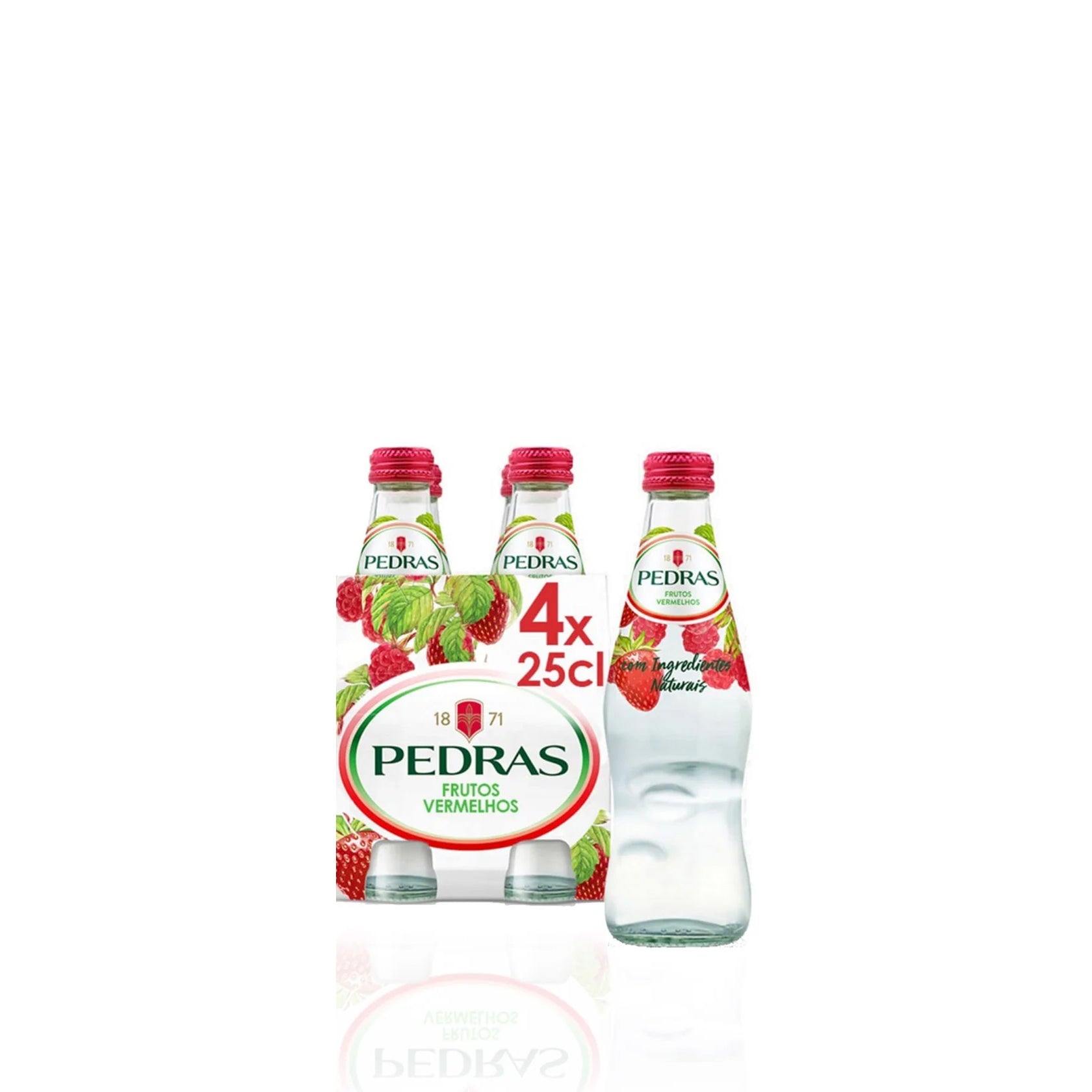 Agua con Gas Stones Frutos Rojos TP 4 x 25 cl