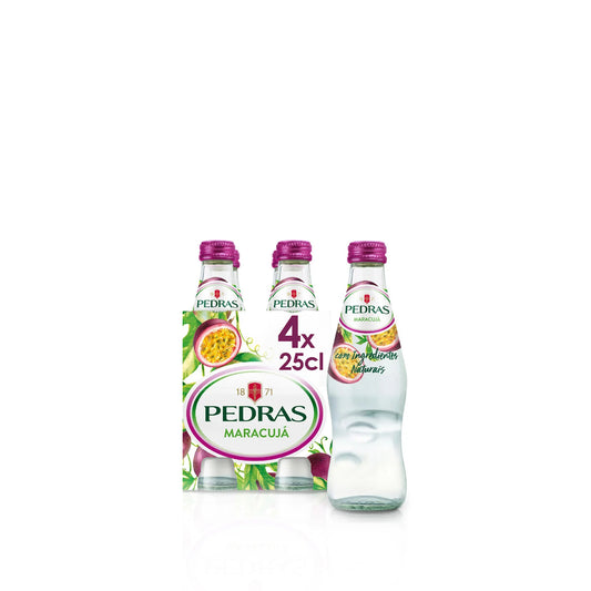 Pedras Maracujá Água com Gás TP 4 x 25 cl