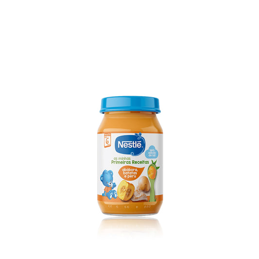 Nestlé As Minhas Primeiras Receitas Refeição de Abóbora, Batatas e Peru Boião 190 gr