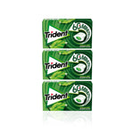 Trident 60 Minutes Pastilha Elástica Spearmint 22 gr - Pack 3 x 22 gr — embalagem