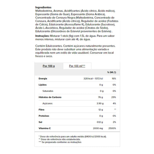 Prozis H2O Infusão Melancia 72 gr