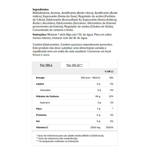 Prozis H2O Infusão Limão 72 gr