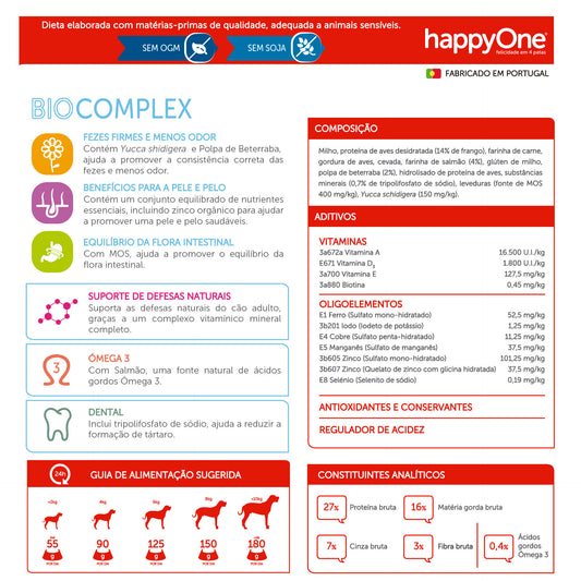 happyOne Alimento Completo Para Cães - Raças Pequenas 2 kg