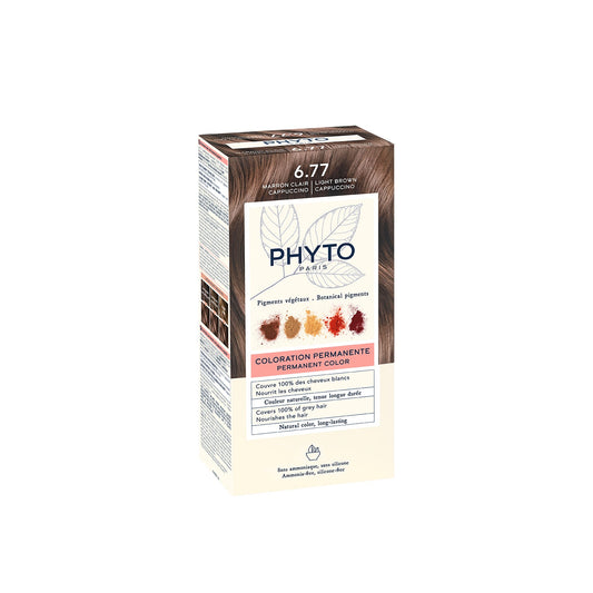 Phytocolor coloração permanente Shade 6.77 Light Brown Cappuccino