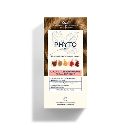 Phytocolor coloración permanente Tono 6.3 Rubio Oscuro Dorado