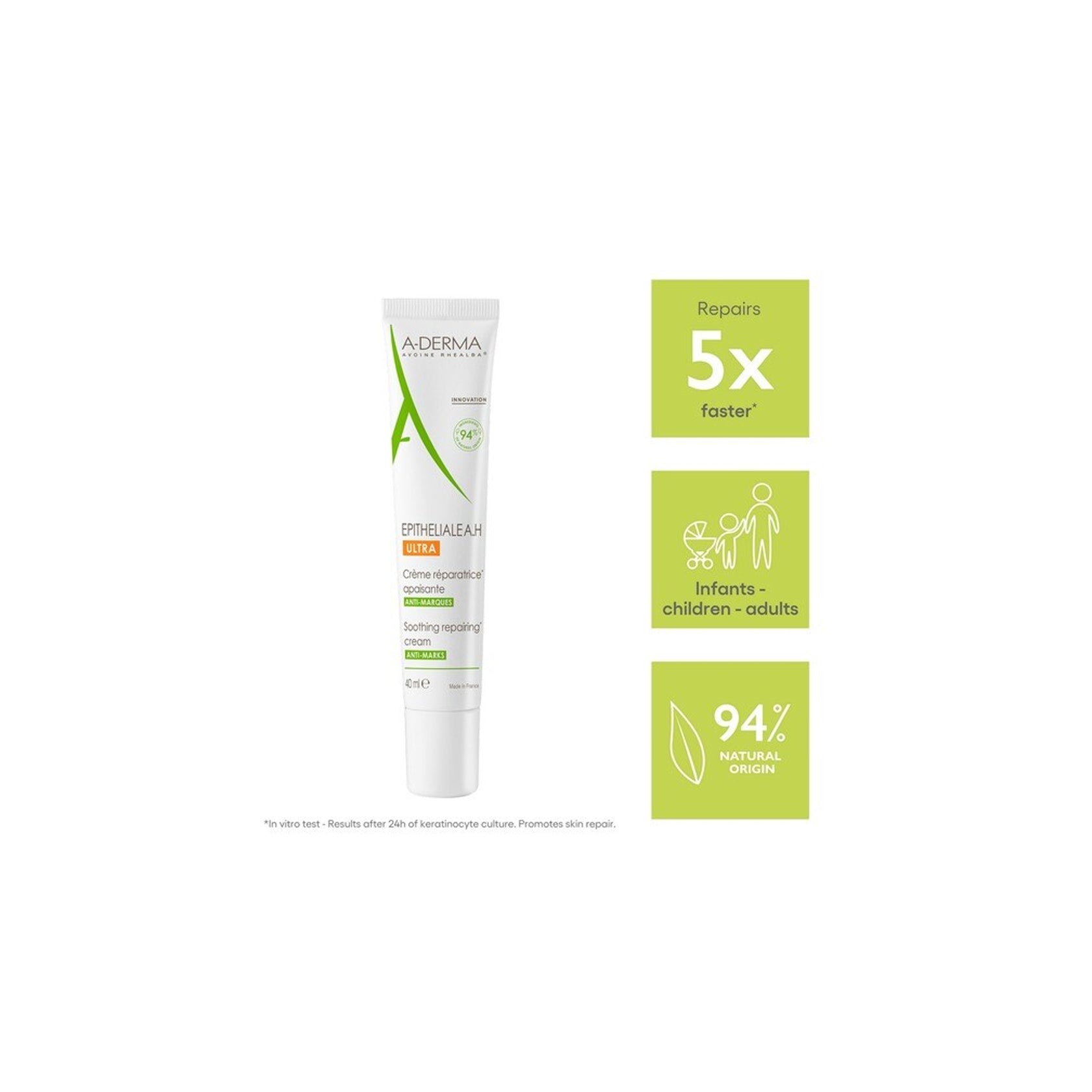 A-Derma Epitheliale A.H. Ultra Crema Reparadora Calmante 40ml (1.35fl oz)