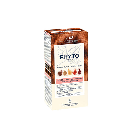 Phytocolor coloração permanente Shade 7.43 Copper Golden Blonde