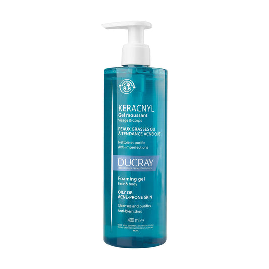 Ducray Keracnyl Foaming Gel Acne-Prone Skin 400ml (13.53fl oz)