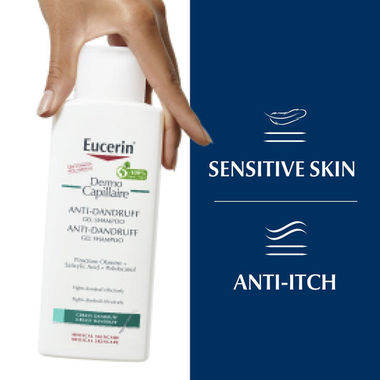 Eucerin DermoCapillaire Anti-Dandruff Gel Champô 250ml (8.45floz)