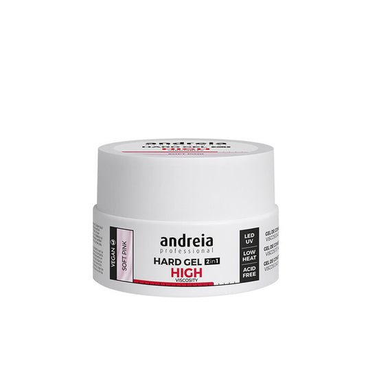 Andreia Hard Gel 2 In 1 High Viscosity Soft Pink 44 gr