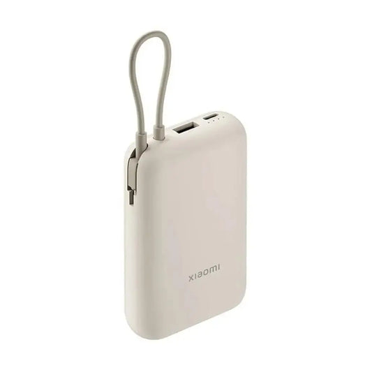 Xiaomi Power Bank 10000mAh com Cabo Integrado Bege - BHR9072GL