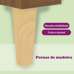 HKH Conjunto de 2 Mesa Centro em Madeira Proc. Carvalho - Castanho