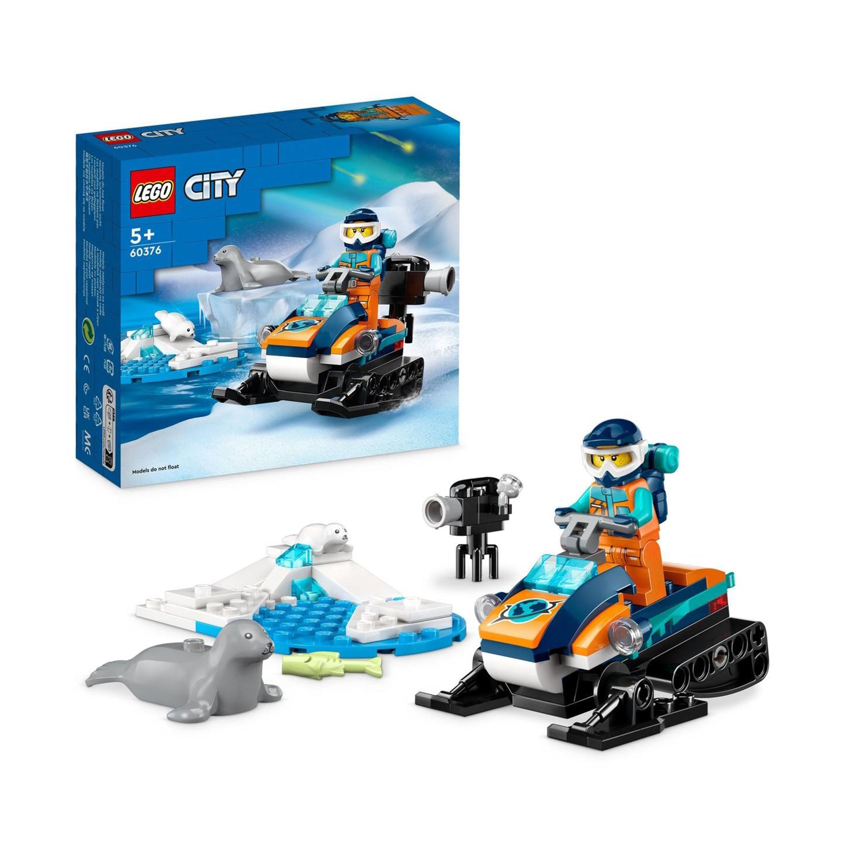 Lego City Explorador do Ártico com Mota de Neve - 60376