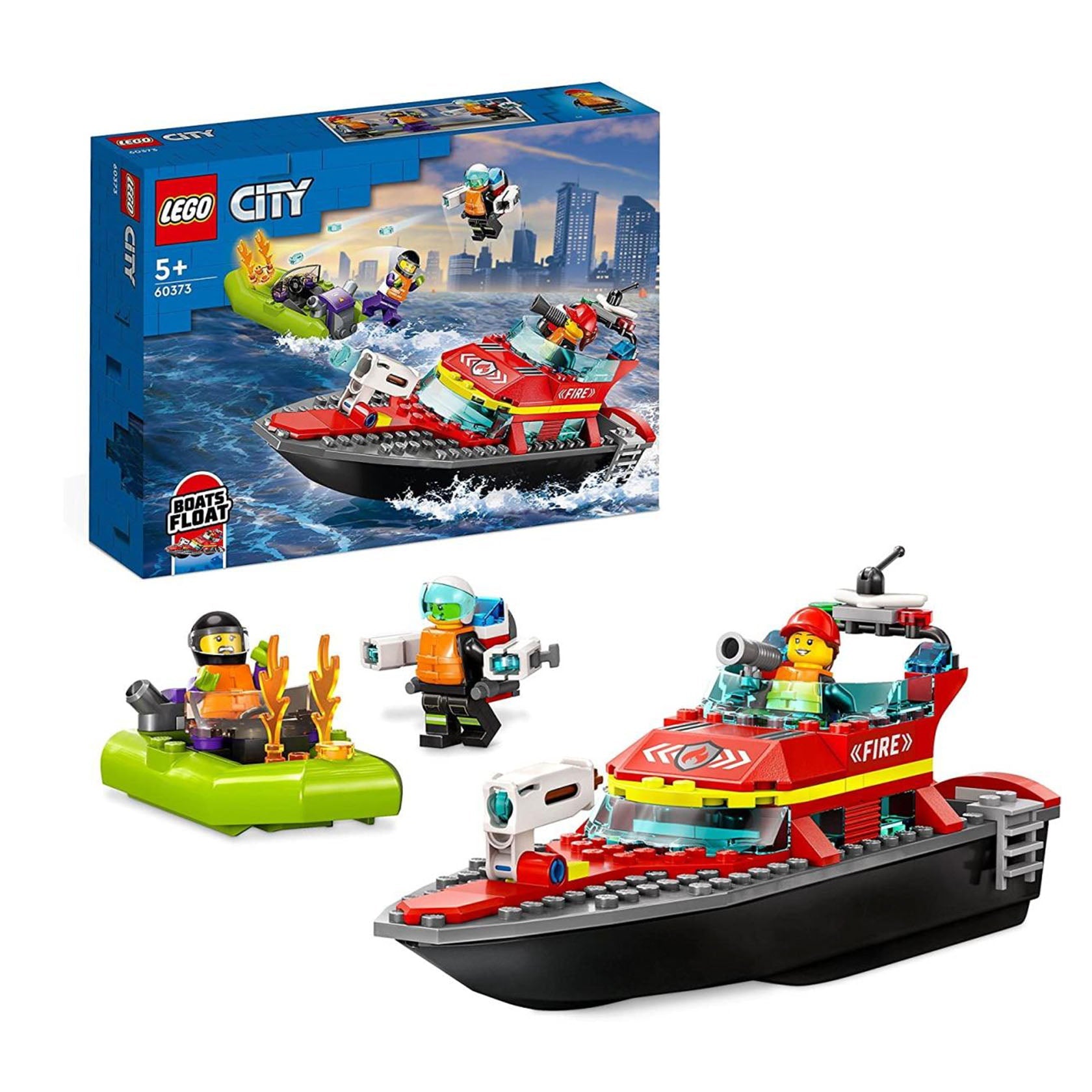 Lego City Barco de Resgate dos Bombeiros - 60373