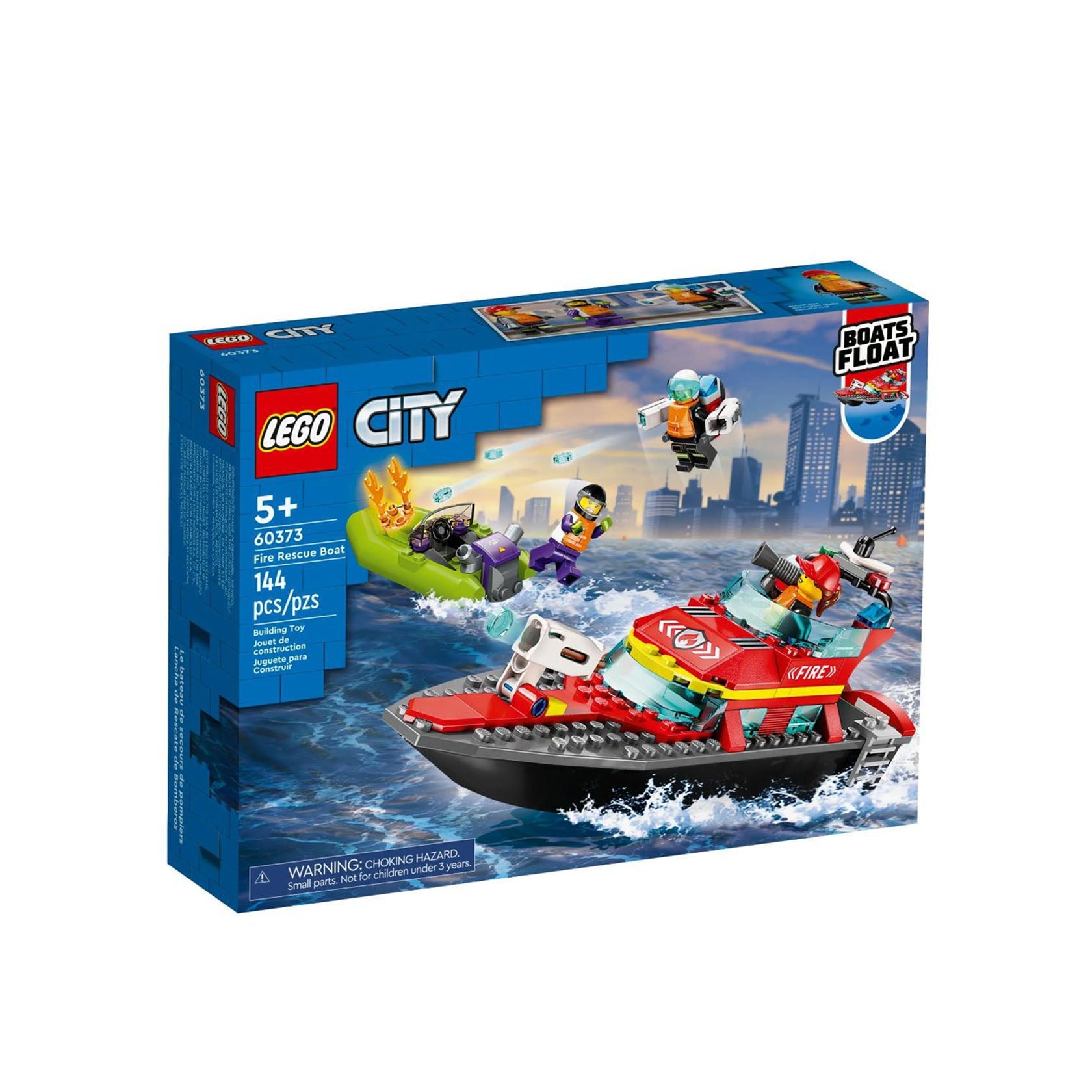 Lego City Barco de Resgate dos Bombeiros - 60373