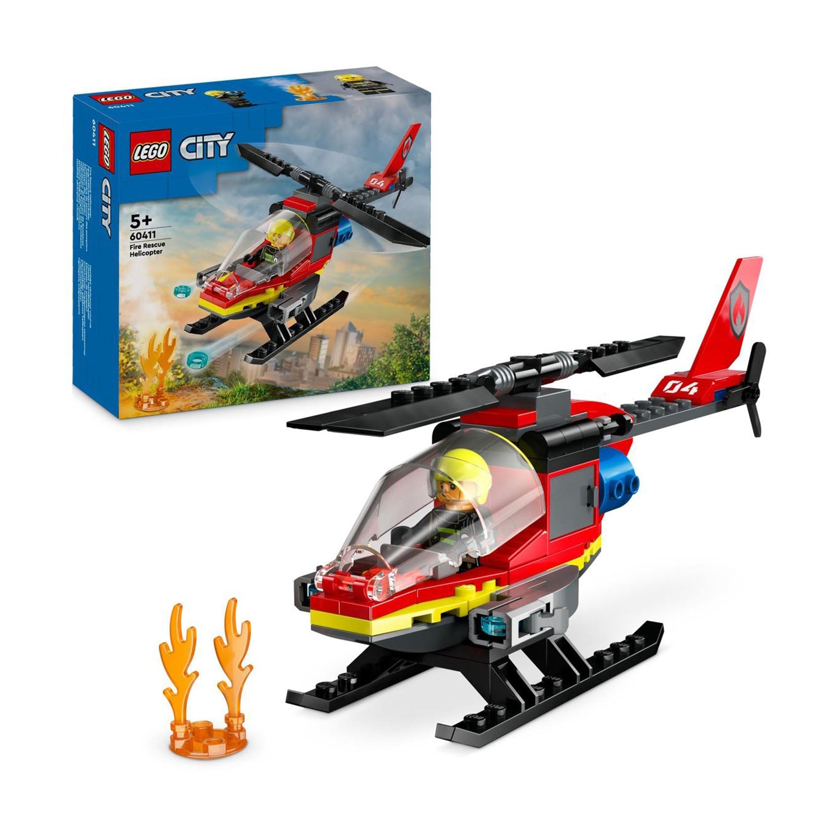 Lego City Helicóptero de Resgate dos Bombeiros - 60411