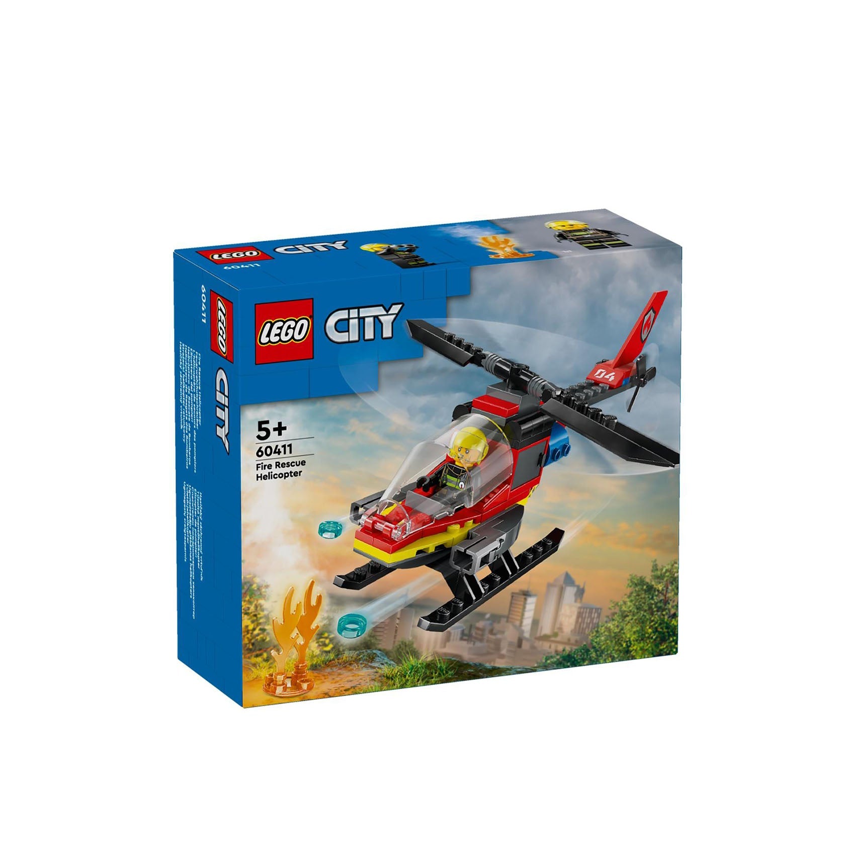 Lego City Helicóptero de Resgate dos Bombeiros - 60411