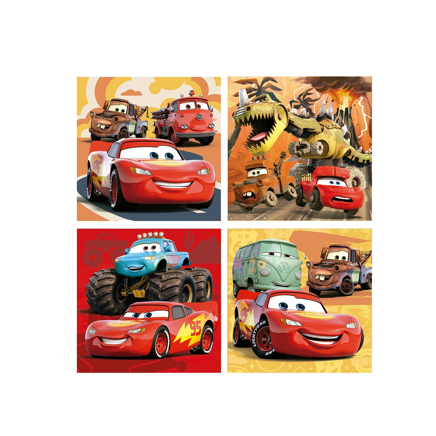 Educa Mala Cars Puzzles Progressivos 12/16/20/25 Peças