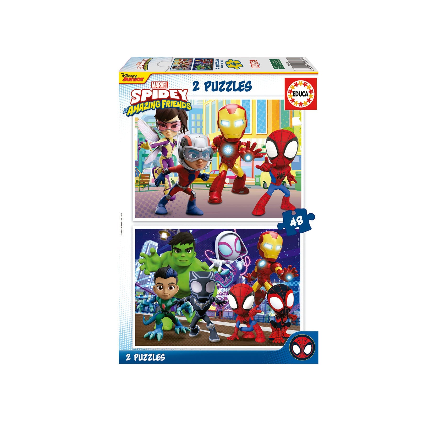 Educa Spidey & His Amazing Friends Puzzles 2 x 48 Peças