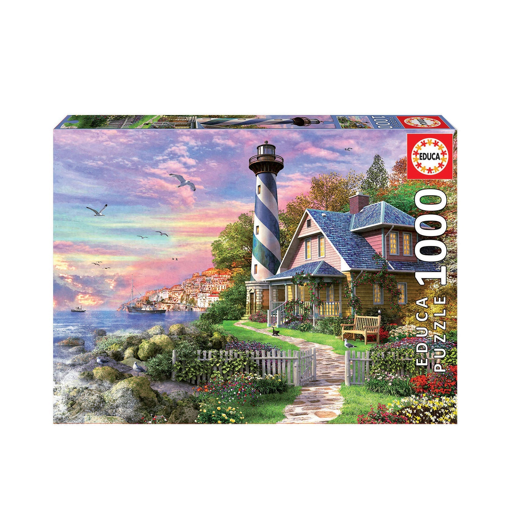 Educa Farol em Rock Bay Puzzle 1000 Peças