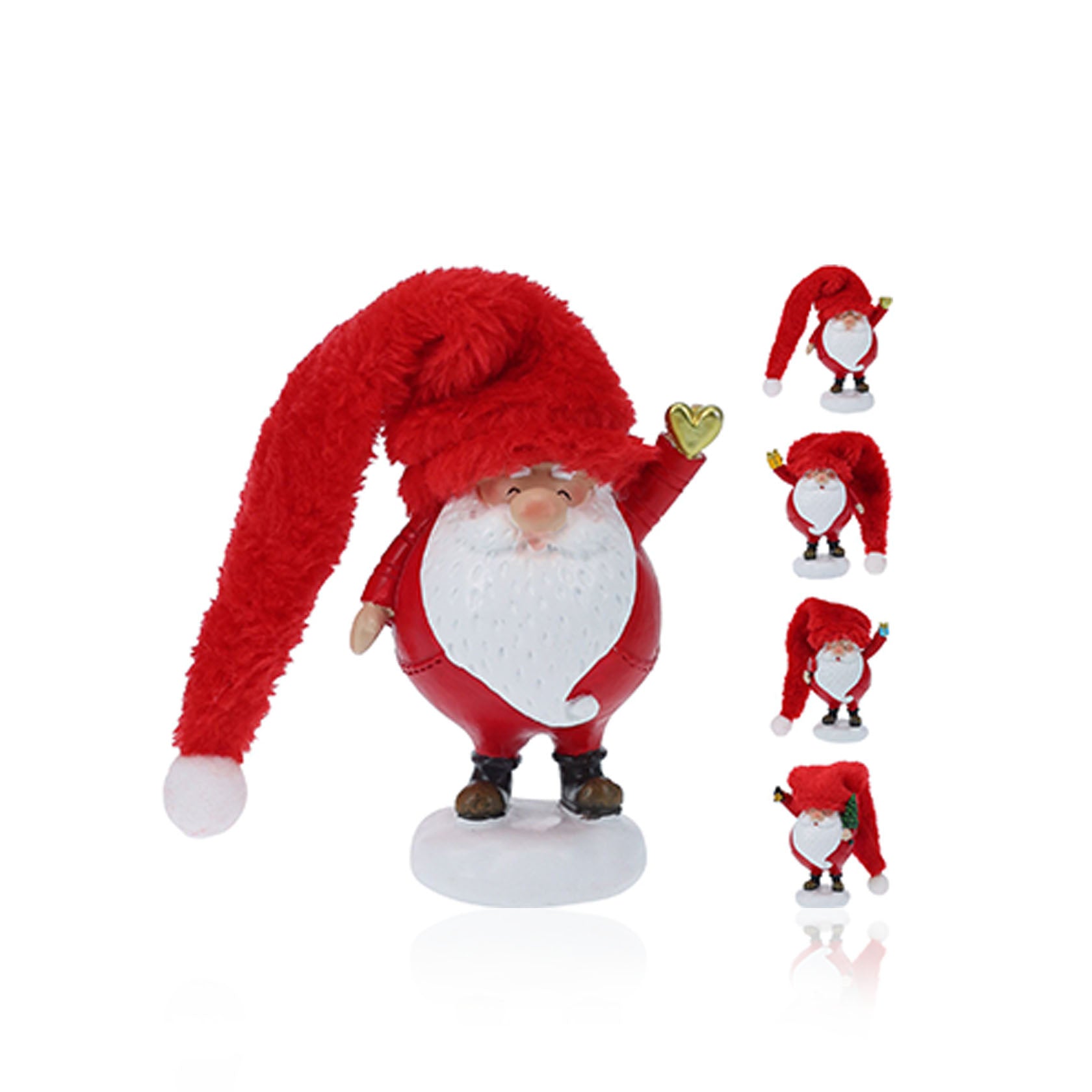 Decoração Gnomo Natal com Gorro