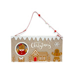 Placa Feltro para Porta Natal 30 cm